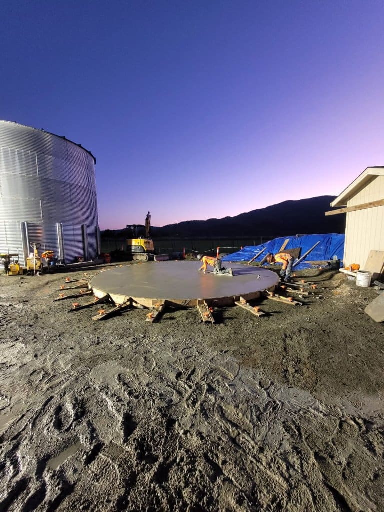Specialized circular concrete slab industrial project in Richmond, CA — Concreto Industrial Richmond California