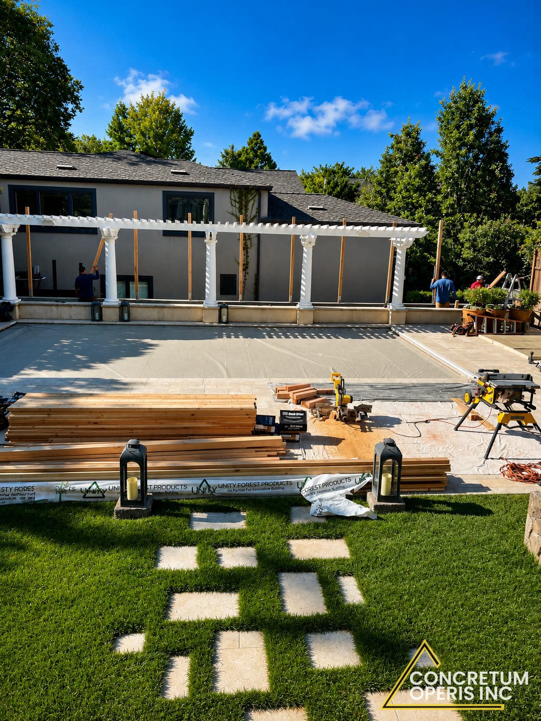 Pool Deck & Pergola — Residential concrete project in Richmond, CA